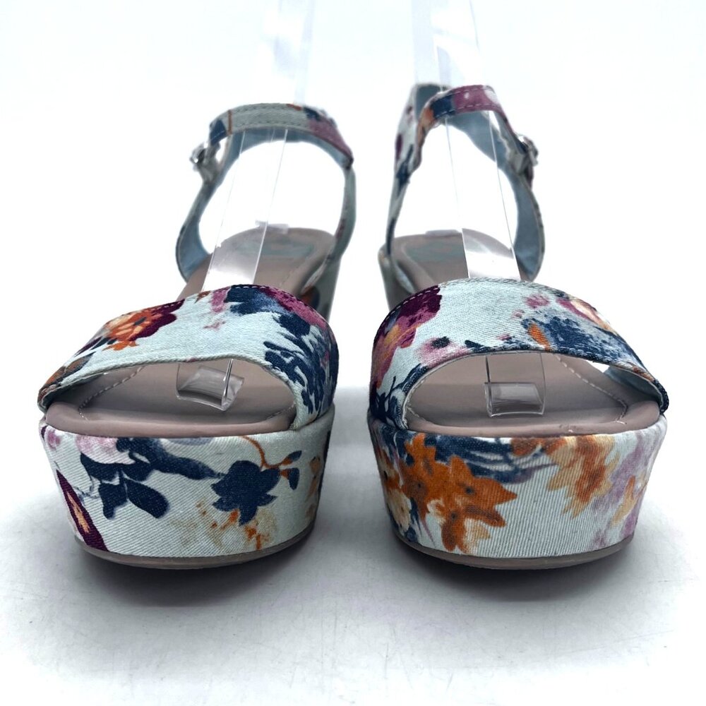 Fergalicious By Fergie Floral Wedge Platform Sandals Sheila Womens Shoes Size 8M - Picture 4 of 13